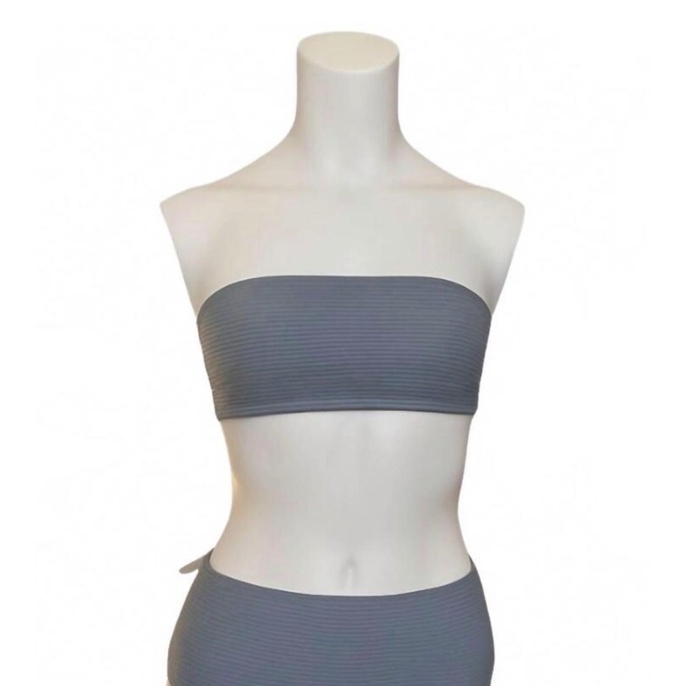 Rumer the Label Cassidy Bandeau Swim Top‎ Seafoam Ribbed NWT